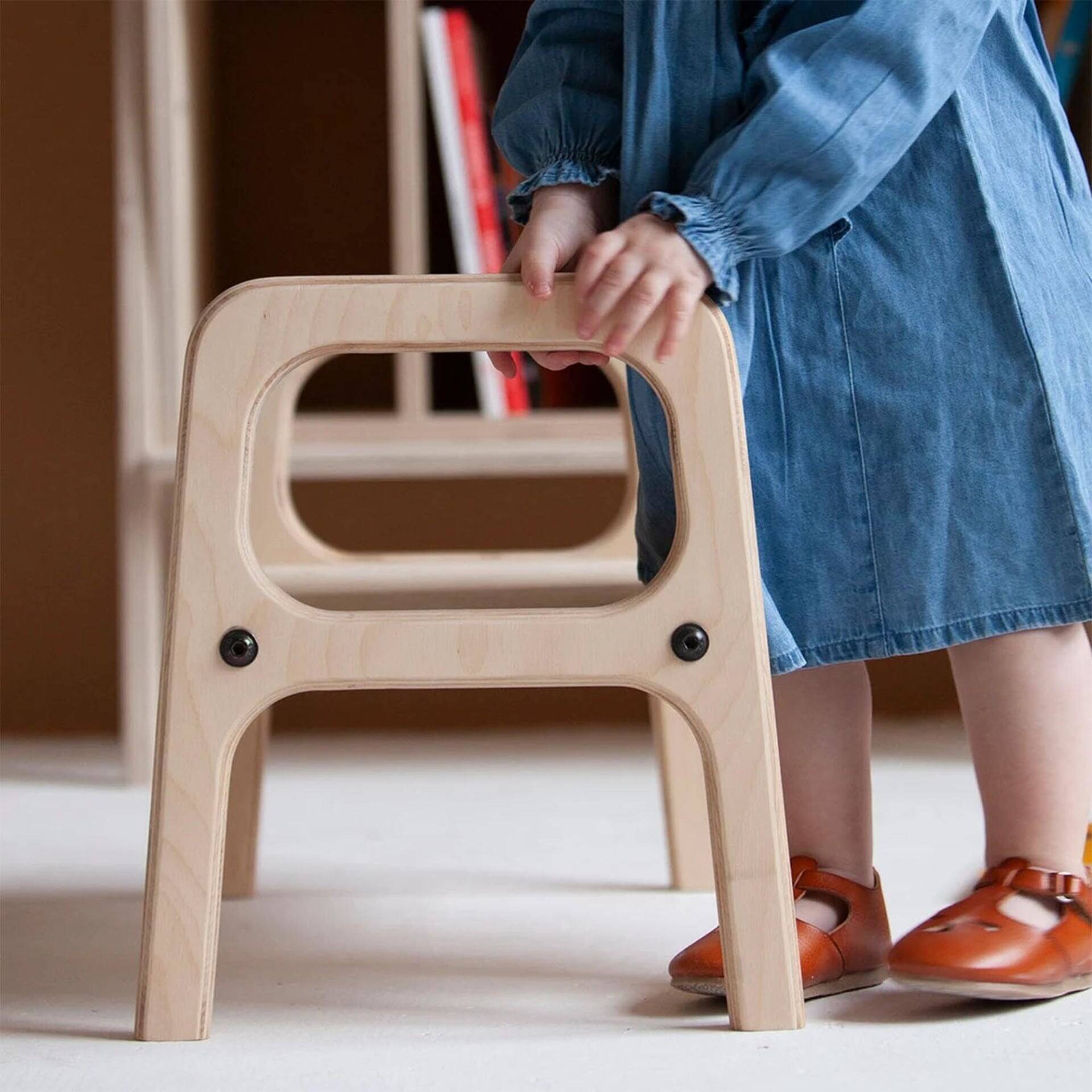 Denizatı, Montessori Ahşap Çocuk Taburesi, 50x32, CPT4771-50 - 2