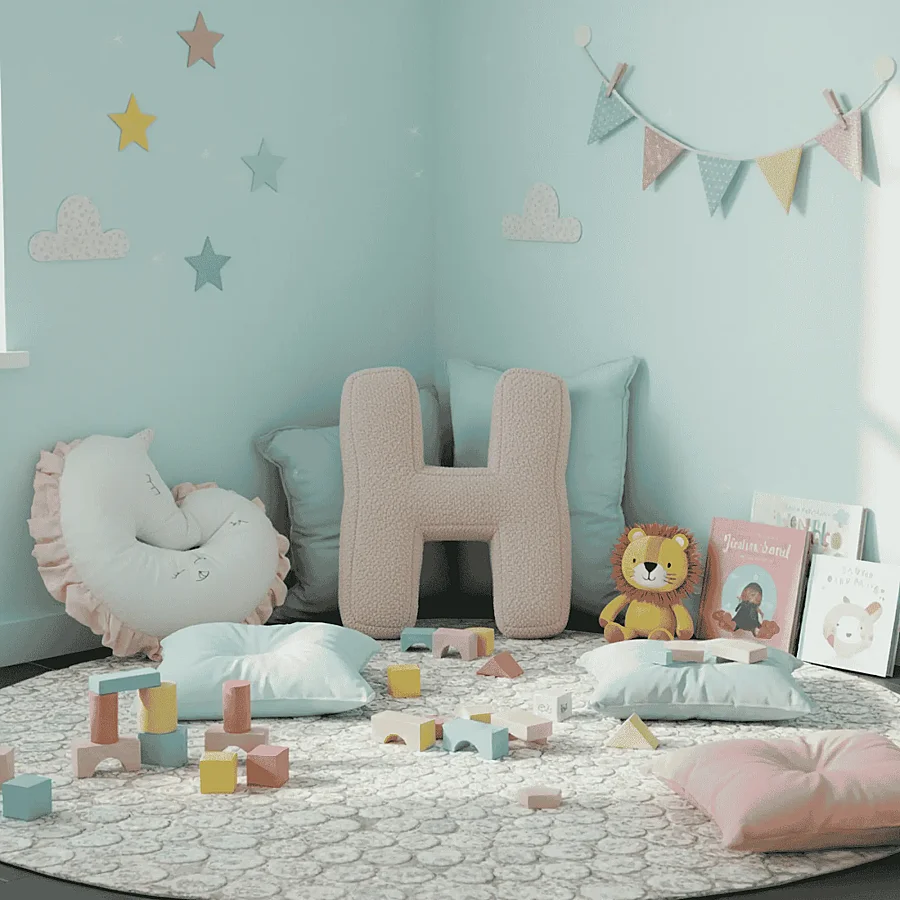 Litera, H Harfi, Yastık, Kırlent, Elyaf Dolgulu, Welsoft Kumaş, 40 Cm - 5