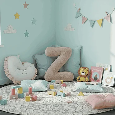 Litera, Z Harfi, Yastık, Kırlent, Elyaf Dolgulu, Welsoft Kumaş, 40 Cm - 5