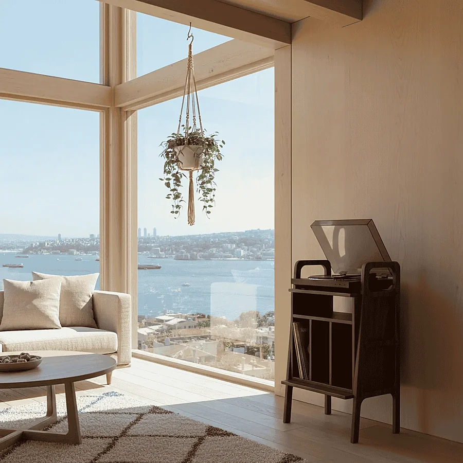 Lyric, Ahşap Kitaplık Ve Pikap Standı, Ceviz Renk - 3
