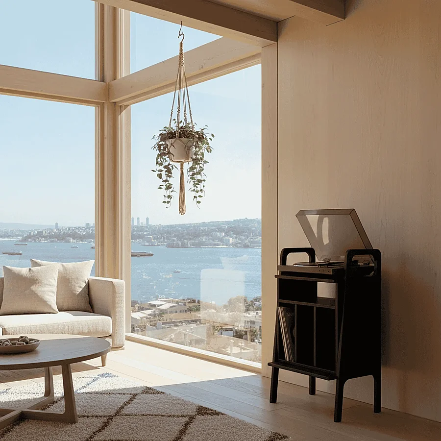 Lyric, Ahşap Kitaplık Ve Pikap Standı, Siyah Renk - 3