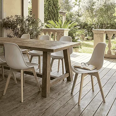 Monza Ağaç Ayaklı, Minderli, 2 ADET Beyaz Sandalye SND3015-2BYZ - 4