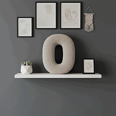 Morbido 0 Rakamı, Yastık, Kırlent, Elyaf Dolgulu, Welsoft , 40 Cm - 6