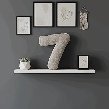 Morbido 7 Rakamı, Yastık, Kırlent, Elyaf Dolgulu, Welsoft , 40 Cm - 6