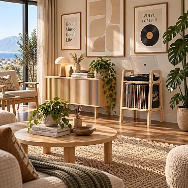 Nola Ahşap Pikap Dolabı, Kitaplık, Çok Amaçlı Raf Sistemi, Natural Renk - 5