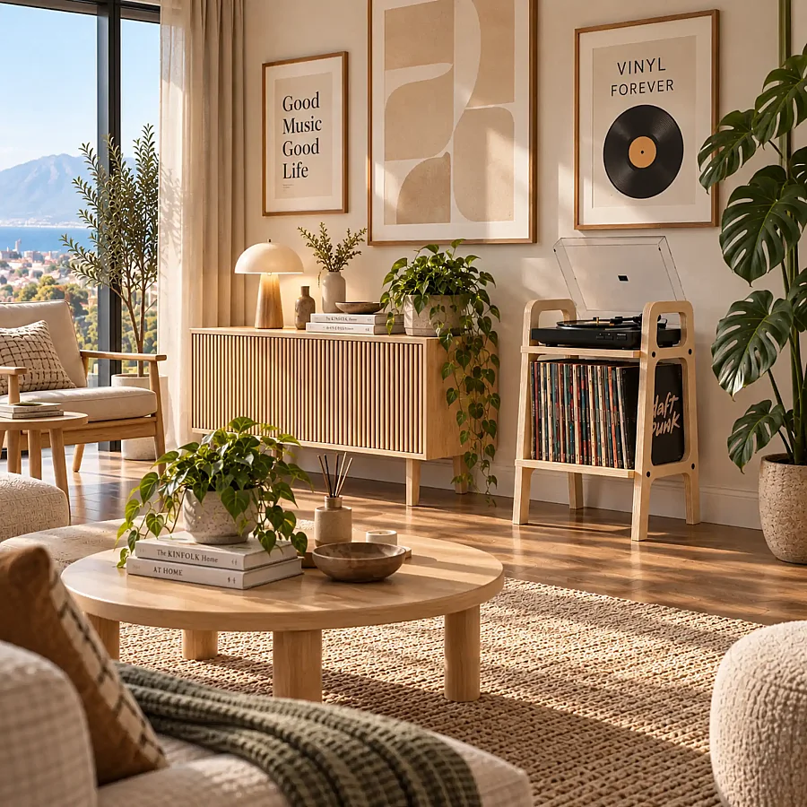Nola Ahşap Pikap Dolabı, Kitaplık, Çok Amaçlı Raf Sistemi, Natural Renk - 5