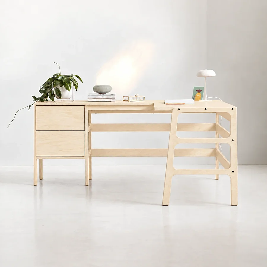 Sera Ahşap Çalışma Masası, Natural Renk